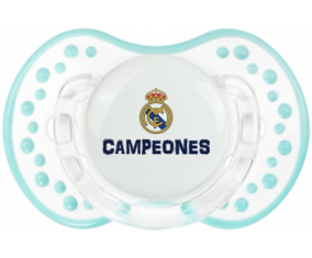 Real Madrid: Campeones 34 Liga design-2: Retro-white-lagoon clásico Tetine tip Lovi Dynamic