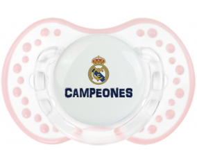 Real Madrid: Campeones 34 Liga design-2: Retro-white-pink-tender classic Tetine tip Lovi Dynamic