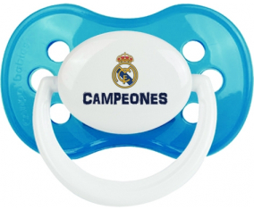 Real Madrid: Campeones 34 Liga diseño-2: Cyan clásico Tetin punta anatómica