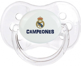 Real Madrid: Campeones 34 Liga diseño-2: Clásico transparente Tetine cherry tip