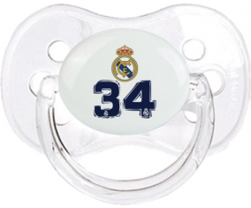 Real Madrid: Campeones 34 Liga diseño-3: Clásico transparente Tetine cherry tip