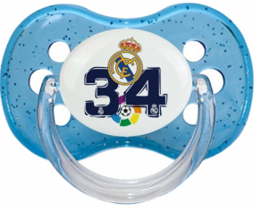 Real Madrid: Campeones 34 Liga diseño-4: Punta de cereza tetina de lentejuelas azules