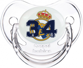 Real Madrid: Campeones 34 Liga design-5: Consejo fisiológico tetino clásico transparente