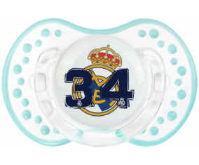 Real Madrid: Campeones 34 Liga design-5: Retro-white-lagoon classic Tetine tip Lovi Dynamic