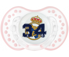 Real Madrid: Campeones 34 Liga design-5: Retro-white-pink-tender classic Tetine tip Lovi Dynamic