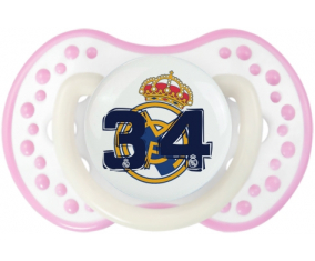 Real Madrid: Campeones 34 Liga design-5: Punta tetina fosforescente de color rosa blanco Lovi Dynamic
