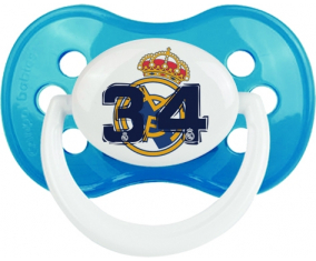 Real Madrid: Campeones 34 Liga diseño-5: Cyan clásico Tetine punta anatómica