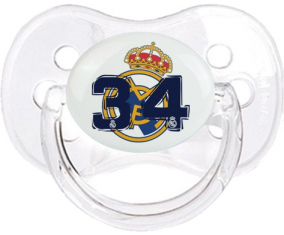 Real Madrid: Campeones 34 Liga diseño-5: Clásico transparente Tetine cherry tip