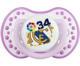 Real Madrid: Campeones 34 Liga diseño-6: Clásico White-Mauve Tetine punta Lovi Dynamic