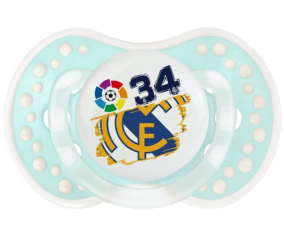 Real Madrid: Campeones 34 Liga diseño-6: Retro-turquesa-laguna clásica tetina punta Lovi Dynamic