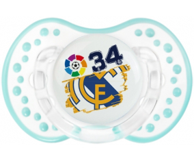 Real Madrid: Campeones 34 Liga design-6: Retro-white-lagoon clásico Tetine tip Lovi Dynamic