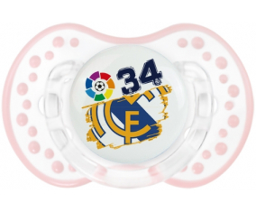 Real Madrid: Campeones 34 Liga design-6: Retro-white-pink-tender classic Tetine tip Lovi Dynamic