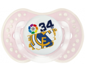 Real Madrid: Campeones 34 Liga diseño-6: Retro-pink-tender clásico Tetine tip Lovi Dynamic