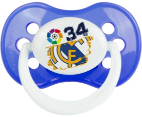 Real Madrid: Campeones 34 Liga diseño-6: Clásico Azul Tetino punta anatómica