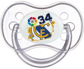 Real Madrid: Campeones 34 Liga design-6: Consejo anatómico tetino clásico transparente