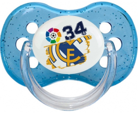 Chupete Real Madrid Campeones 34 Liga diseño-6 Chupete Cereza personnalisée