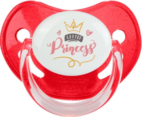 Mi pequeño diseño princesa-2: Punta fisiológica tetina de lentejuelas rojas