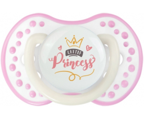 Mi pequeño diseño princesa-2: Punta tetina de color blanco-rosa fosforescente Lovi Dynamic