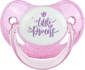 Mi pequeño diseño de princesa-5: Punta fisiológica tetina rosa de lentejuelas