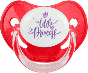 Mi pequeño diseño princesa-5: Punta fisiológica tetina de lentejuelas rojas
