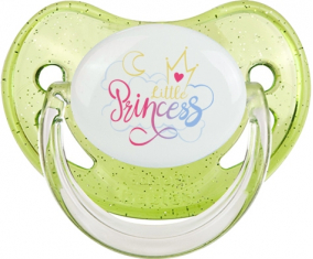 Mi pequeño diseño de princesa-7: Punta fisiológica tetina verde de lentejuelas