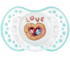 Fun Animals Owls Love: Retro-white-lagoon clásico tetina punta Lovi Dynamic