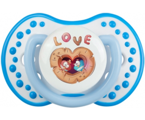 Fun Animals Owls Love: Punta tetina azul blanco fosforescente Lovi Dynamic