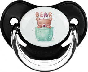 Funny Animals Bear: Consejo fisiológico clásico de tetina negra
