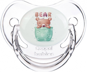 Funny Animals Bear: Consejo fisiológico tetino clásico transparente