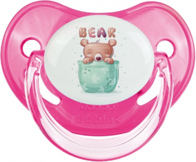 Funny Animals Bear: Classic Rose Tetine Physiological Tip