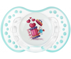 Funny Animals Love Design-1: Retro-white-lagoon clásico tetina punta Lovi Dynamic