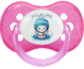 Fun Animals Fishing: Punta de cereza tetina rosa de lentejuelas