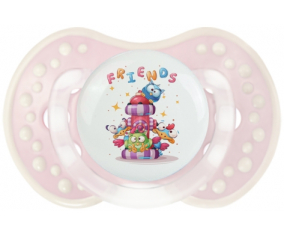 Funny Animals Friends: Retro-pink-tender clásico Tetine tip Lovi Dynamic