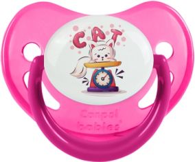 Funny Animals Cat design-1: Punta fisiológica de rosa tetina de fosforescente