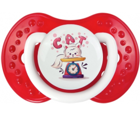 Funny Animals Cat Design-1: Classic White-Red Tetine Tip Lovi Dynamic