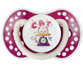 Funny Animals Cat design-1: Punta de tetina fosforescente Fuchsia Lovi Dynamic