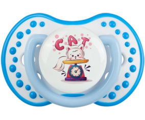 Funny Animals Cat design-1: Punta tetina azul blanco fosforescente Lovi Dynamic