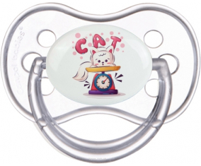 Funny Animals Cat Design-1: Punta de anatomía tetina clásica transparente