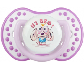 Hola hermano animales divertidos! : Clásico punta tetina de color blanco-malva Lovi Dynamic