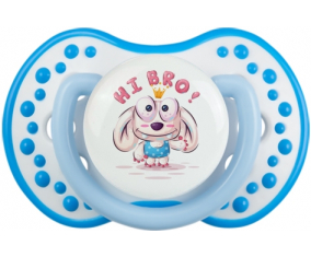 Hola hermano animales divertidos! : Punta tetina azul blanco fosforescente Lovi Dynamic