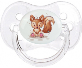 Funny Animals Squirrel: Punta de cereza tetina clásica transparente