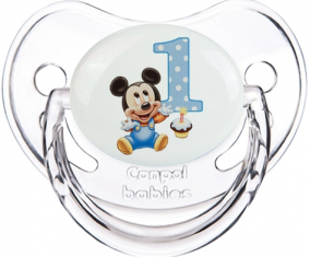 Número de aniversario de Disney Mickey 1: Consejo fisiológico tetino clásico transparente