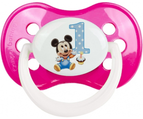 Disney Mickey's Birthday Number 1: Classic Dark Pink Tetine Anatomy Tip
