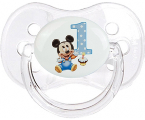 Disney Mickey's Birthday Number 1: Transparent Classic Tetine Cherry Tip