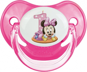 Disney Minnie Cumpleaños Número 1: Clásico Rosa Tetina Fisiológica Consejo Fisiológico