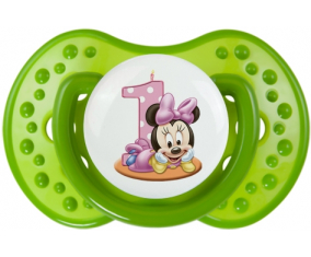 Aniversario de Disney Minnie Número 1: Consejo tetino verde clásico Lovi Dynamic