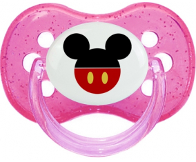 Disney Mickey shorts rojo: Punta de cereza tetina de lentejuelas rosa