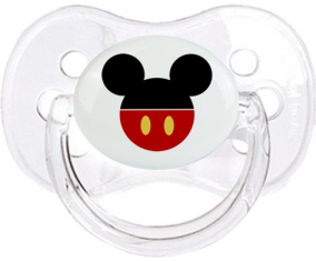Shorts rojos de Disney Mickey: punta clásica transparente de cereza tetina