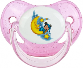 Disney Mickey Good Night: Punta fisiológica tetina rosa de lentejuelas