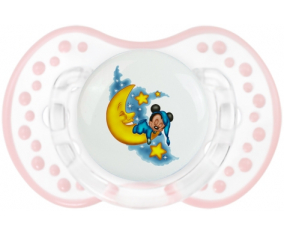 Disney Mickey Good Night: Retro-blanco-rosa-tierno clásico Tetine tip Lovi Dynamic